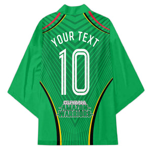 Personalized Guyana Cricket Amazon Warriors Kimono Modern Geometric Sports Fan