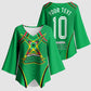 Personalized Guyana Cricket Amazon Warriors Kimono Sleeve Blouse Modern Geometric Sports Fan