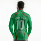 Personalized Guyana Cricket Amazon Warriors Long Sleeve Polo Shirt Modern Geometric Sports Fan
