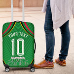 Personalized Guyana Cricket Amazon Warriors Luggage Cover Modern Geometric Sports Fan