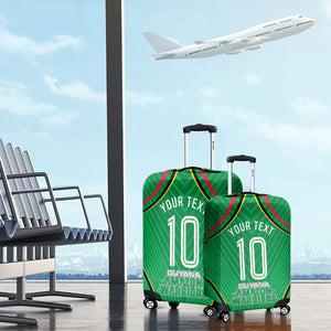 Personalized Guyana Cricket Amazon Warriors Luggage Cover Modern Geometric Sports Fan