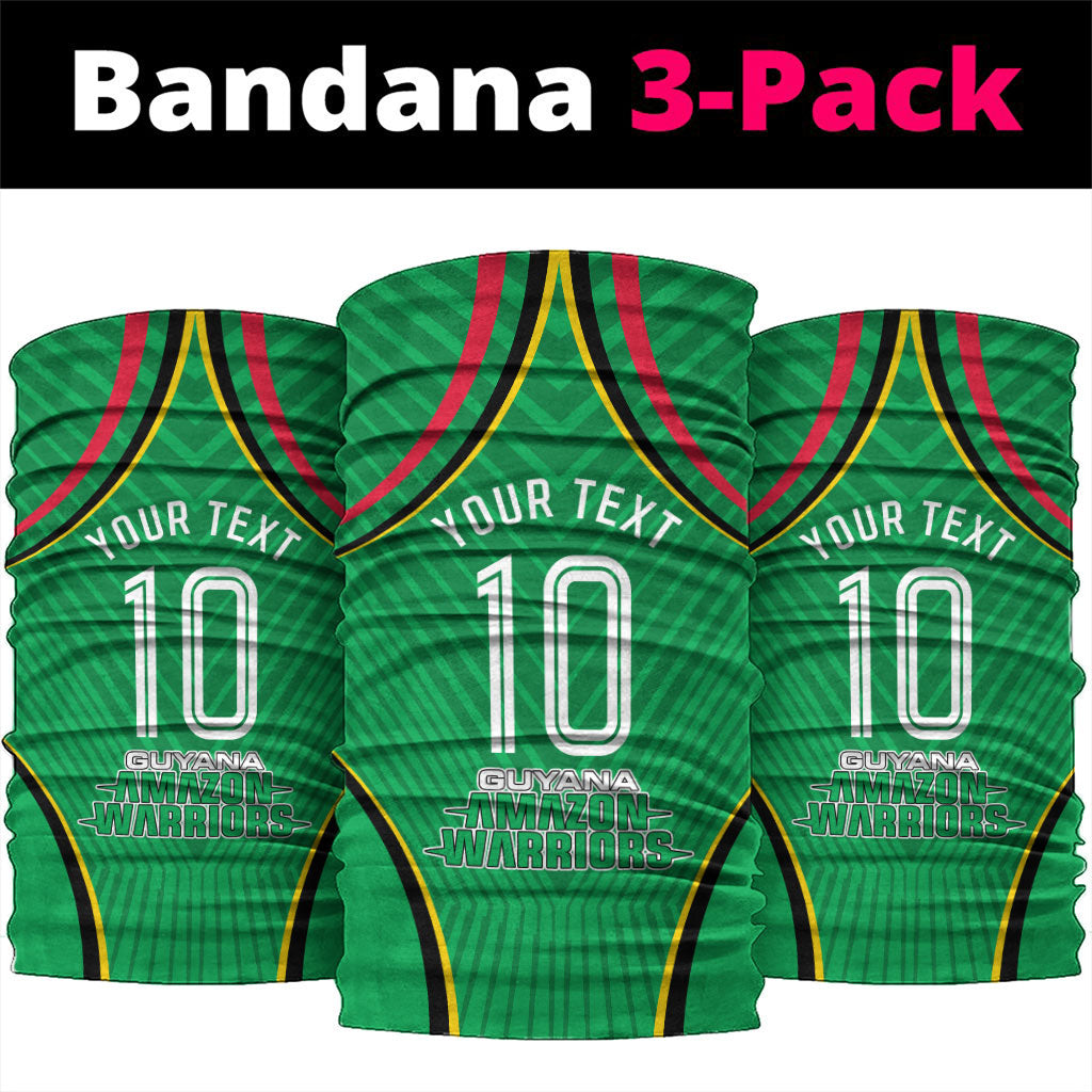 Personalized Guyana Cricket Amazon Warriors Neck Gaiter Modern Geometric Sports Fan