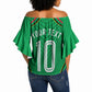 Personalized Guyana Cricket Amazon Warriors Off Shoulder Wrap Waist Top Modern Geometric Sports Fan