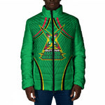 Personalized Guyana Cricket Amazon Warriors Padded Jacket Modern Geometric Sports Fan