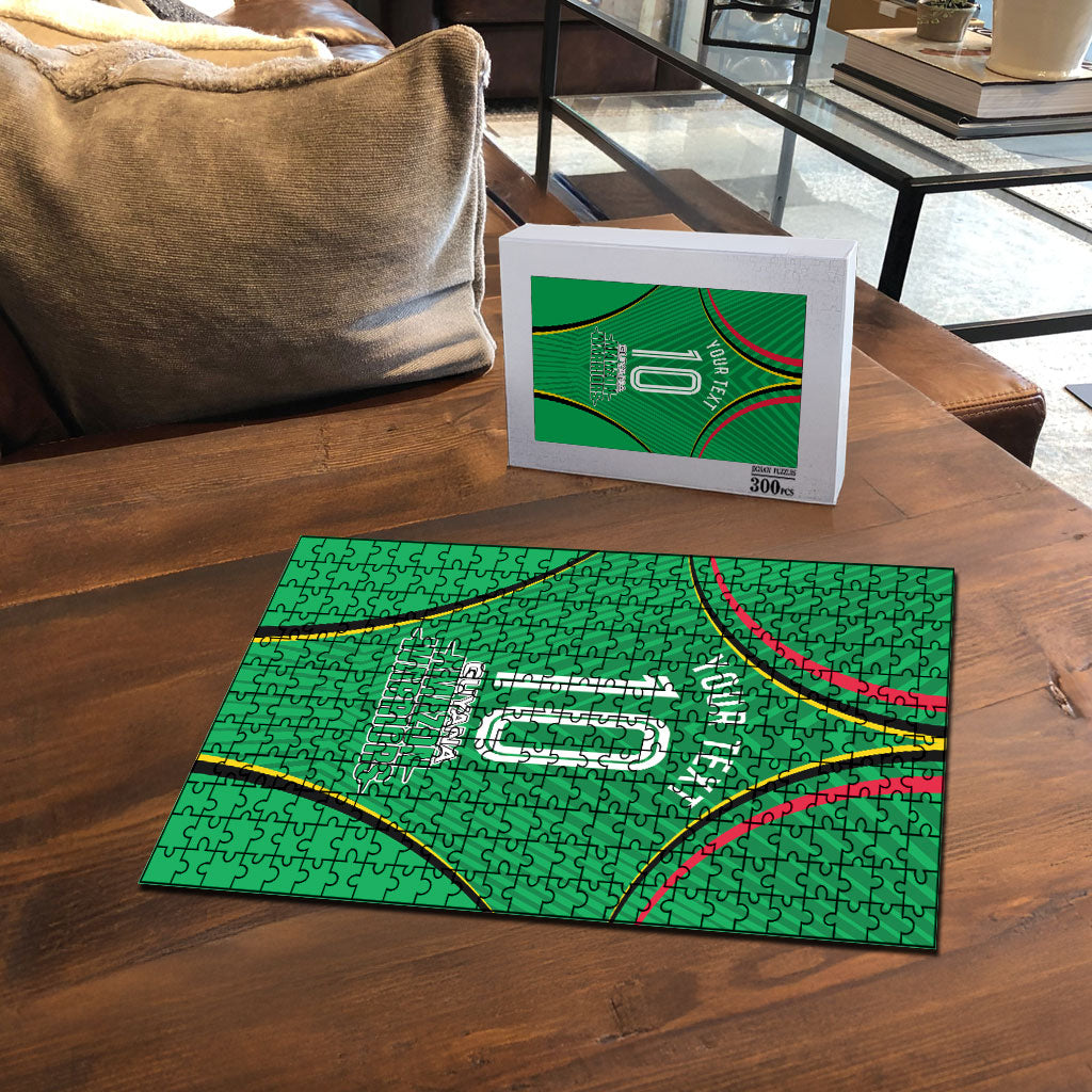 Personalized Guyana Cricket Amazon Warriors Puzzle Modern Geometric Sports Fan