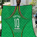 Personalized Guyana Cricket Amazon Warriors Quilt Modern Geometric Sports Fan