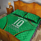 Personalized Guyana Cricket Amazon Warriors Quilt Bed Set Modern Geometric Sports Fan