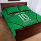 Personalized Guyana Cricket Amazon Warriors Quilt Bed Set Modern Geometric Sports Fan