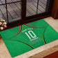Personalized Guyana Cricket Amazon Warriors Rubber Doormat Modern Geometric Sports Fan