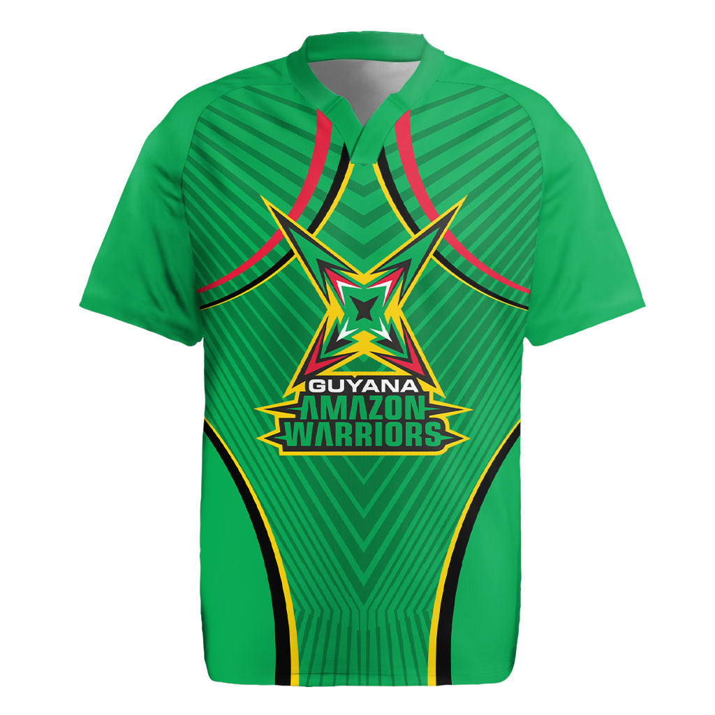 Personalized Guyana Cricket Amazon Warriors Rugby Jersey Modern Geometric Sports Fan