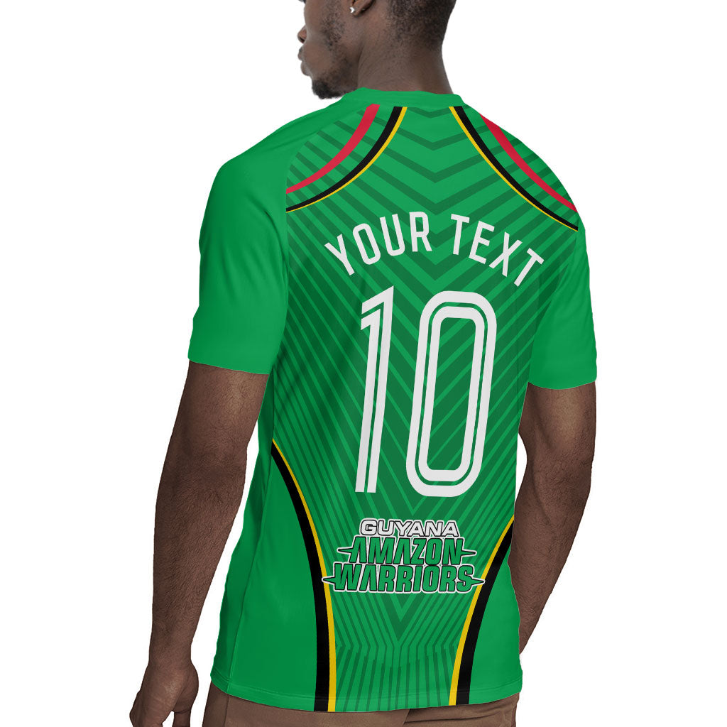 Personalized Guyana Cricket Amazon Warriors Rugby Jersey Modern Geometric Sports Fan