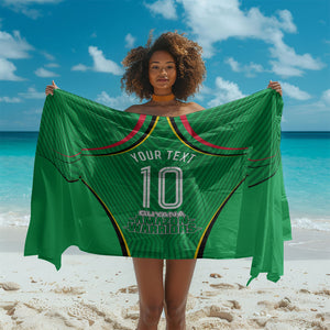 Personalized Guyana Cricket Amazon Warriors Sarong Modern Geometric Sports Fan