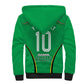Personalized Guyana Cricket Amazon Warriors Sherpa Hoodie Modern Geometric Sports Fan