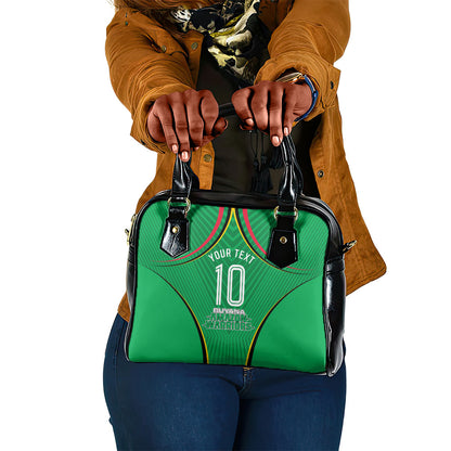 Personalized Guyana Cricket Amazon Warriors Shoulder Handbag Modern Geometric Sports Fan
