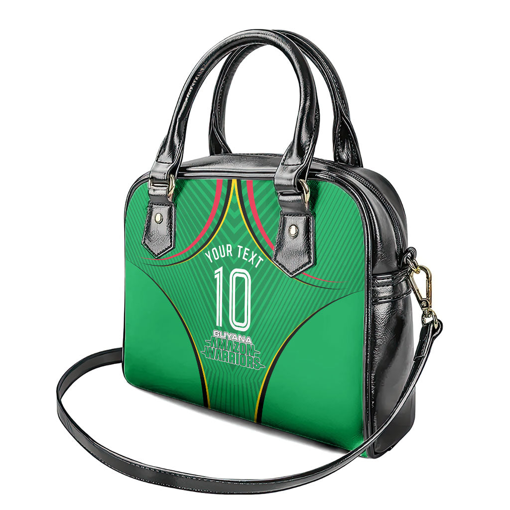 Personalized Guyana Cricket Amazon Warriors Shoulder Handbag Modern Geometric Sports Fan