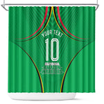 Personalized Guyana Cricket Amazon Warriors Shower Curtain Modern Geometric Sports Fan