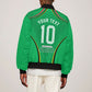 Personalized Guyana Cricket Amazon Warriors Sleeve Zip Bomber Jacket Modern Geometric Sports Fan