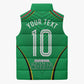 Personalized Guyana Cricket Amazon Warriors Sleeveless Puffer Jacket Modern Geometric Sports Fan