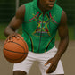 Personalized Guyana Cricket Amazon Warriors Sleeveless Zip Hoodie Modern Geometric Sports Fan