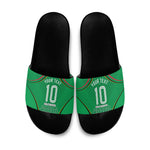 Personalized Guyana Cricket Amazon Warriors Slide Sandals Modern Geometric Sports Fan