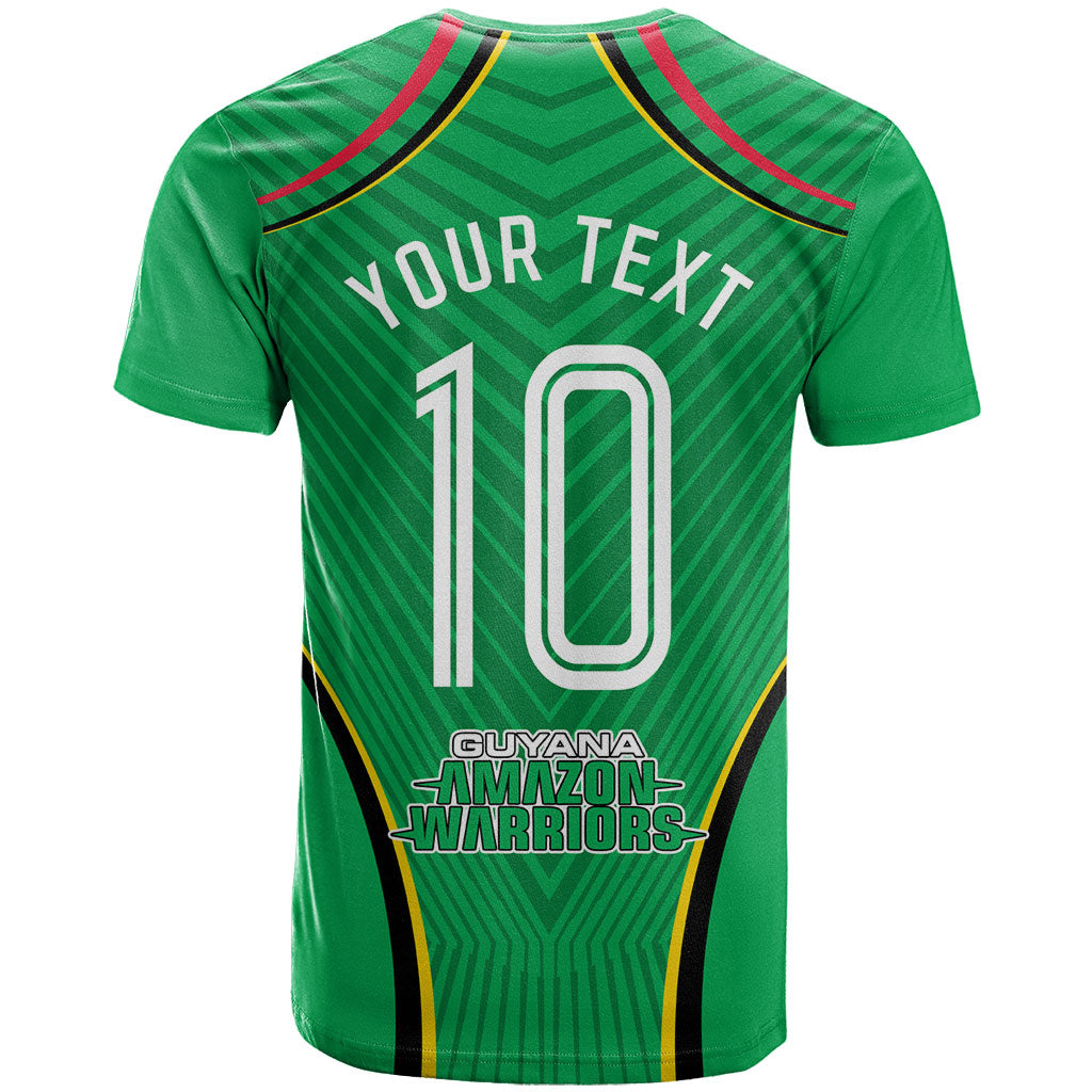 Personalized Guyana Cricket Amazon Warriors T shirt Modern Geometric Sports Fan