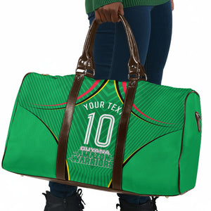 Personalized Guyana Cricket Amazon Warriors Travel Bag Modern Geometric Sports Fan