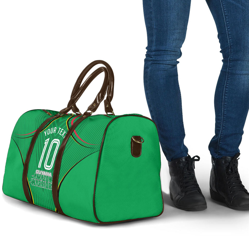 Personalized Guyana Cricket Amazon Warriors Travel Bag Modern Geometric Sports Fan