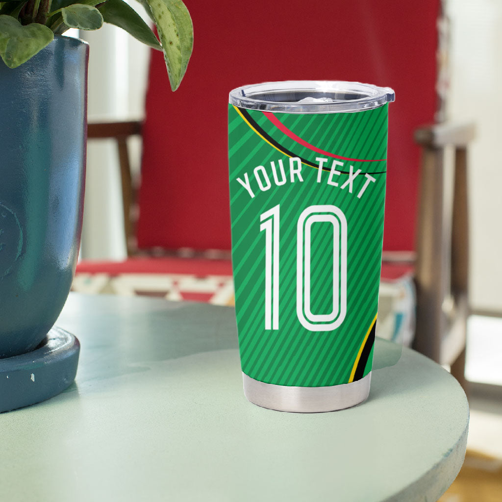 Personalized Guyana Cricket Amazon Warriors Tumbler Cup Modern Geometric Sports Fan