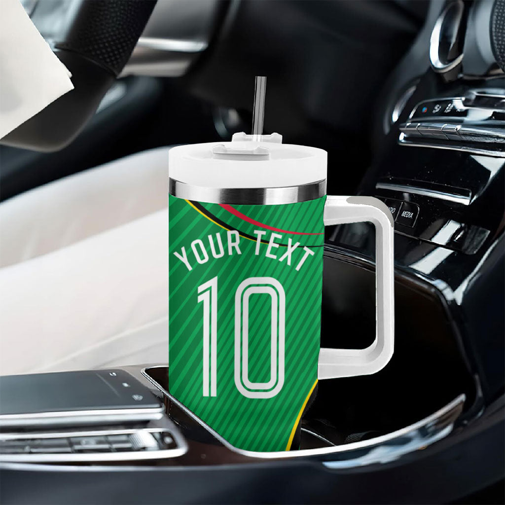 Personalized Guyana Cricket Amazon Warriors Tumbler With Handle Modern Geometric Sports Fan