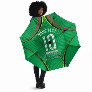 Personalized Guyana Cricket Amazon Warriors Umbrella Modern Geometric Sports Fan