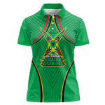 Personalized Guyana Cricket Amazon Warriors Women Polo Shirt Modern Geometric Sports Fan