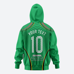 Personalized Guyana Cricket Amazon Warriors Zip Hoodie Modern Geometric Sports Fan