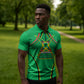 Personalized Guyana Cricket Amazon Warriors Zipper Polo Shirt Modern Geometric Sports Fan