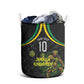 Personalized Jamaica Kingsmen Laundry Basket Caribbean Cricket Royal Warrior King Mascot