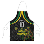 Personalized Jamaica Kingsmen Apron Caribbean Cricket Royal Warrior King Mascot