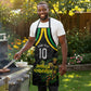 Personalized Jamaica Kingsmen Apron Caribbean Cricket Royal Warrior King Mascot