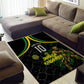 Personalized Jamaica Kingsmen Area Rug Caribbean Cricket Royal Warrior King Mascot
