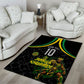 Personalized Jamaica Kingsmen Area Rug Caribbean Cricket Royal Warrior King Mascot