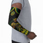 Personalized Jamaica Kingsmen Arm Sleeves Caribbean Cricket Royal Warrior King Mascot