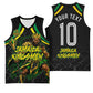 Personalized Jamaica Kingsmen Basketball Jersey Caribbean Cricket Royal Warrior King Mascot