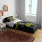 Personalized Jamaica Kingsmen Bedding Set Caribbean Cricket Royal Warrior King Mascot