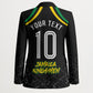Personalized Jamaica Kingsmen Blazer Caribbean Cricket Royal Warrior King Mascot
