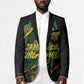 Personalized Jamaica Kingsmen Blazer Caribbean Cricket Royal Warrior King Mascot