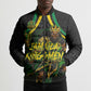 Personalized Jamaica Kingsmen Bomber Puffer Jacket Caribbean Cricket Royal Warrior King Mascot