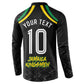Personalized Jamaica Kingsmen Button Sweatshirt Caribbean Cricket Royal Warrior King Mascot