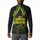Personalized Jamaica Kingsmen Button Sweatshirt Caribbean Cricket Royal Warrior King Mascot