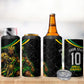 Personalized Jamaica Kingsmen 4 in 1 Can Cooler Tumbler Caribbean Cricket Royal Warrior King Mascot