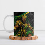 Personalized Jamaica Kingsmen Ceramic Mug Caribbean Cricket Royal Warrior King Mascot