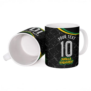 Personalized Jamaica Kingsmen Ceramic Mug Caribbean Cricket Royal Warrior King Mascot