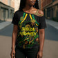 Personalized Jamaica Kingsmen Cross Shoulder Shirt Caribbean Cricket Royal Warrior King Mascot